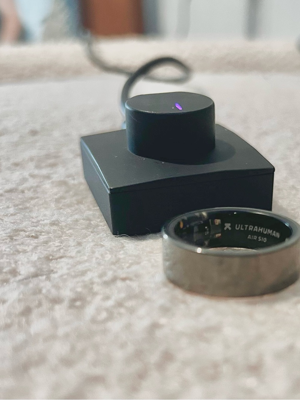 Ultrahuman Ring Air Smart Ring Magnetic Charger - Size 10 - Health Sleep Tracker
